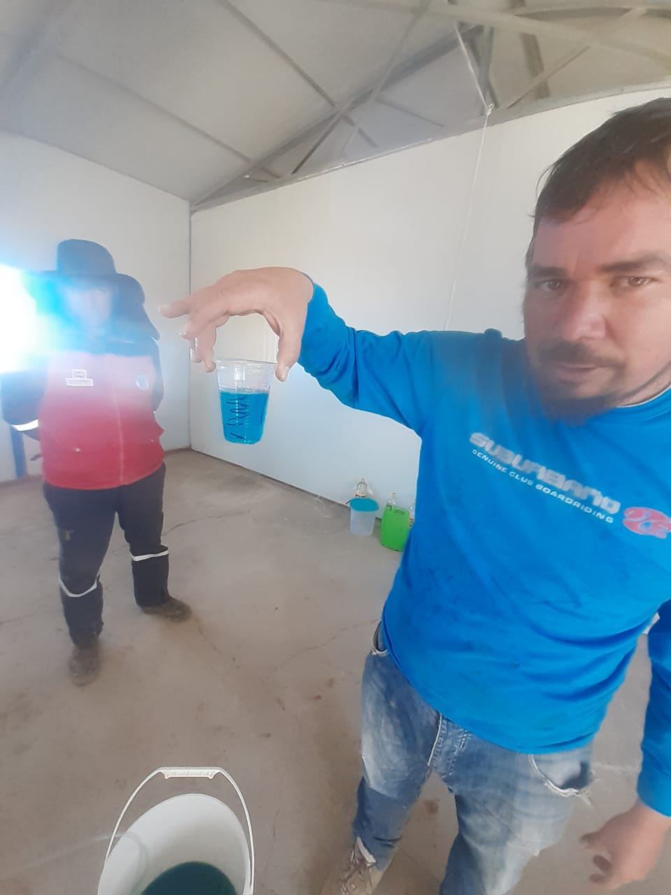 Equipo en terreno