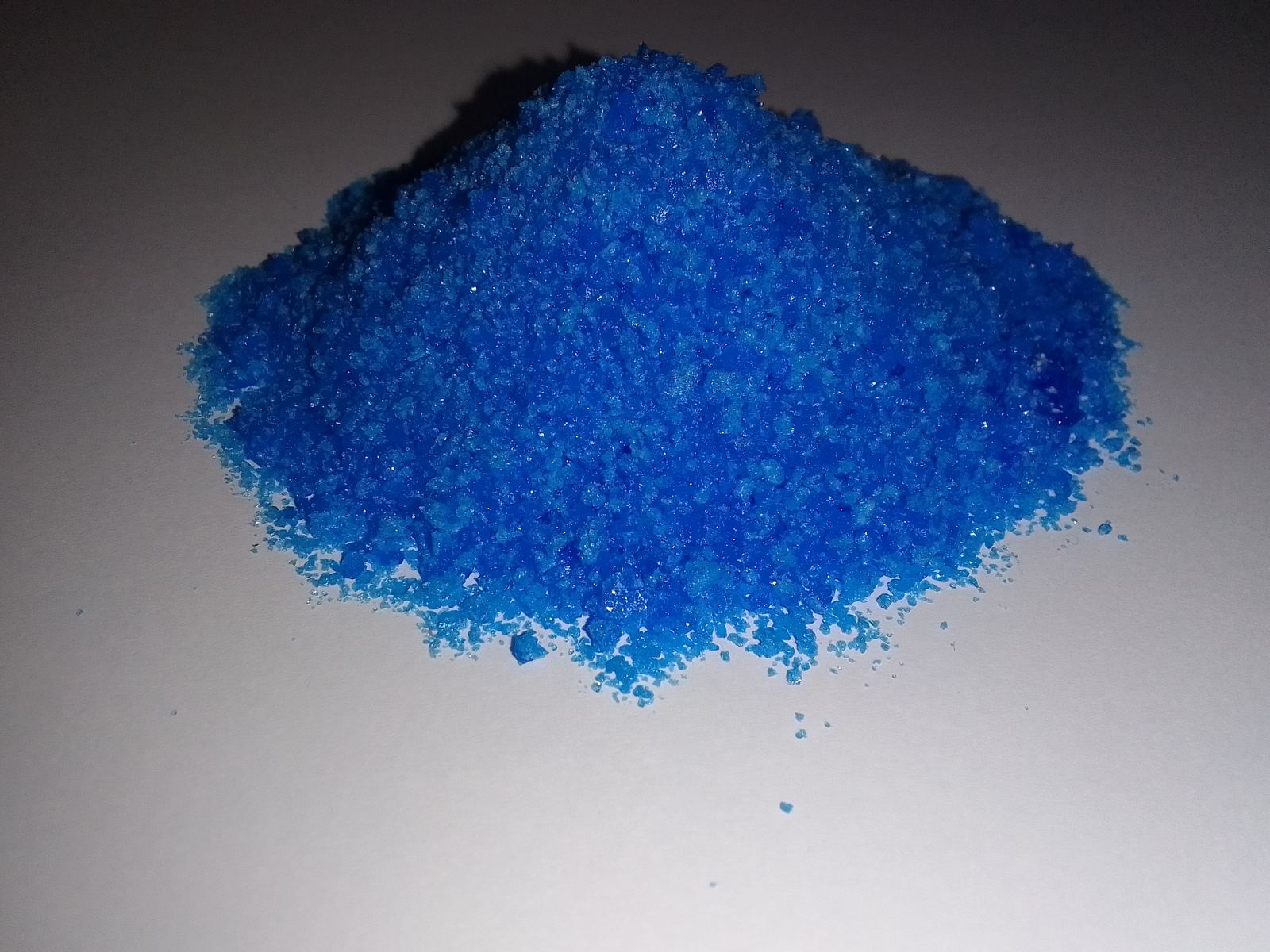 Sulfato de cobre molido